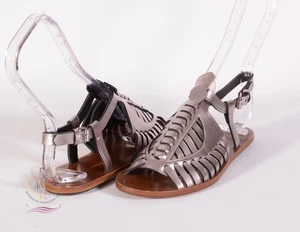 Proenza Schouler Metallic Leder Riemchen Sandalen Größe 5 US / 35 EU $ 595 Neu ohne Karton - Bild 1 von 7