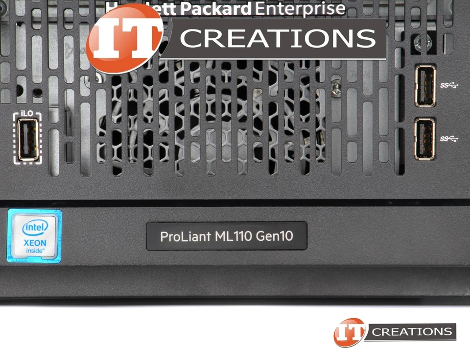 HP PROLIANT ML110 Gen10 SERVER SILVER 4108 8C 1.8GHZ 64GB 2 X 480GB SSD - Image 1 of 4