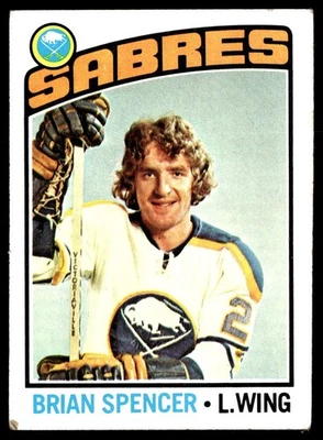 1976-77 Topps Brian Spencer Buffalo Sabres #191 - Image 1 of 2