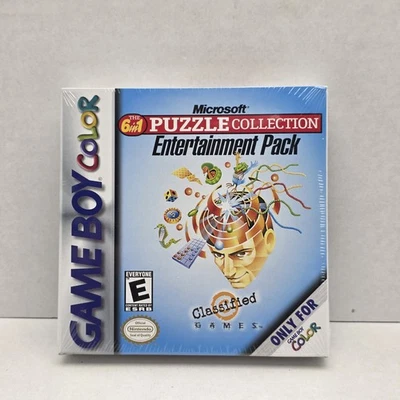 Microsoft Puzzle Collection Entertainment Pack (Nintendo Game Boy Color) Sealed - Image 1 of 4