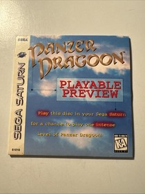 Sega Saturn - Panzer Dragoon - Playable Preview CD Demo Disc W/ Sleeve Nice Cond