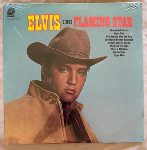 Elvis - Sings Flaming Star - SEALED - 1975 Pickwick Press - Not a Cutout - Picture 1 of 2