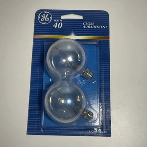 GE Globe Aurarescent 40W Vintage NOS Auradescent 40GC 2-Pack - Picture 1 of 7