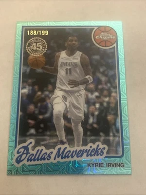 2025-26 Topps Kyrie Irving Silver Pack Aqua Refractor #188/199 MAVERICKS - image 1 of 2