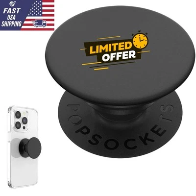PopSockets PopGrip with Swappable Top for Phones & Tablets - Black (800470) - Image 1 of 4
