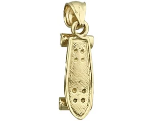14K Gold 3D Skateboard Charm - Bild 1 von 6