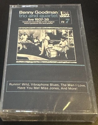 BENNY GOODMAN TRIO AND QUARTET LIVE 1937-38  CASSETTE *JAZZ ✨New Sealed✨ Foto 1 de 3