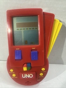 UNO Electronic Vintage Handheld Travel Game Classic Mattel 1999 - Tested Works - Picture 1 of 2