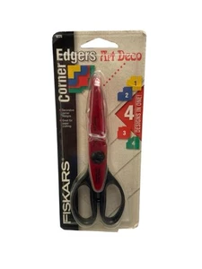 Vintage Fiskars Corner Edgers 4 Designs Scissors Art Deco Paper Crafting No.9226 - Picture 1 of 7