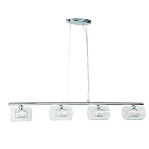 Pendelleuchte Callas Uno 4x G9 40W 230V Glas Chrom 120cm hoch, 4 flammig - Bild 1 von 2