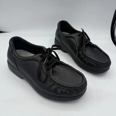 SAS Shoes Womens Size 7.5 W Wide Black Leather Take Time Tripad Comfort Loafer - Image 1 of 4