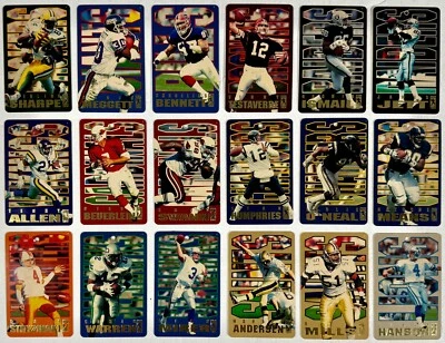 1994 NFL Pro Tag Football Trading Card Plastic Dog Tags Vintage Lot of 18 - RARE - Image 1 of 4