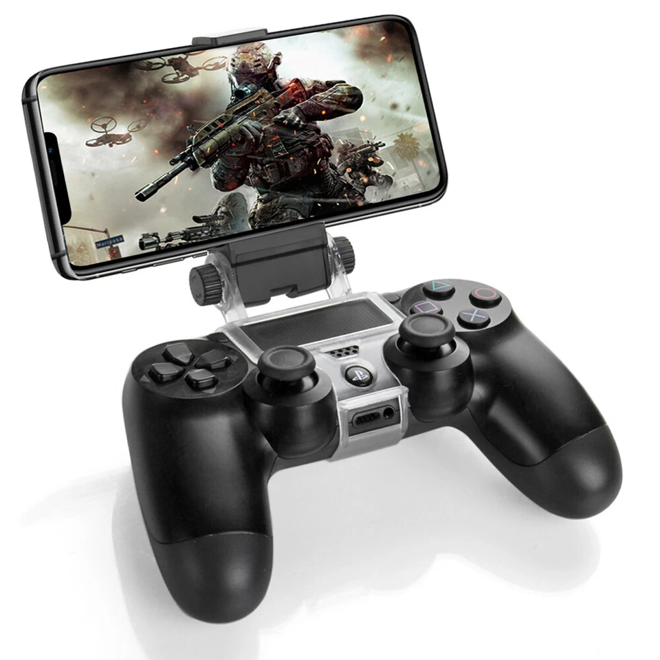 PS4 Controller Phone Clip Holder Clamp Mount Bracket for Sony PlayStation 4 PS4 - Image 1 of 4