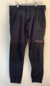 Mens Work Pants Size 38' Waist FXD Black Dura 500 Cuff Bottom Cargo Pant Cotton - Picture 1 of 11