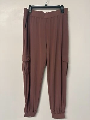 Pantalones de chándal Lisa Rinna Roae rosa cintura elástica bolsillos para mujer medianos #42 Foto 1 de 4