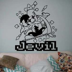 Calcomanía de pared Deltarune - Jevil. Calcomanía de coche. Arte de juego. Pegatina de vinilo. - Imagen 1 de 3