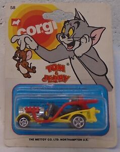 CORGI Junior Jr Tom and Jerry Tom's Go Cart #58 Die-Cast Car 1979 Cat Mouse MOC