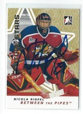 Nicola Riopel Signed 2006/07 Between The Pipes Future Stars Card #41