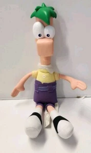 Disney Phineas & Ferb Gabble Head Rubber Head Plush Doll - FERB - Jakks Pacific - Picture 1 of 3