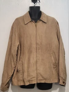 Rainforest Field Coat Men Sz L Tan Full Zip Outdoors Casual Winter Workwear - Picture 1 of 9
