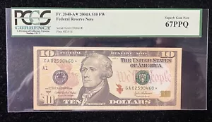 2004 $10 Chicago Star Note PCGS 67 PPQ - Picture 1 of 2