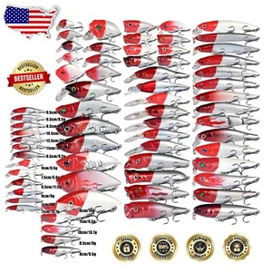 Gift-Ready 50-Piece Fishing Lures Kit - Perfect for Anglers & Fishing Lovers - Picture 1 of 11