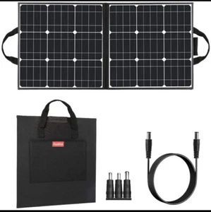 Flashfish 50W 18V Portable Solar Panel Charger for Foldable Power Generator New - Picture 1 of 7