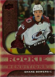 Shane Bowers #RR-21 - 2020-21 Trilogy - Rookie Renditions Red Foil - 186/799