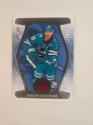 2023-24 UD ARTIFACTS SETH LOGAN COUTURE PARALLEL 465/499 SHARKS - Image 1 of 2
