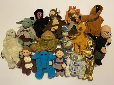 STAR WARS BUDDIES  Hasbro/Kenner lot of 15 PLUSH lot 1997-98 Cover