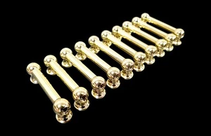 DRUM LUGS 10x DFP 50.8mm BRASS DRUM LUG DOUBLE END VINTAGE TUBE LUG VTL-50D(BR) - Picture 1 of 4