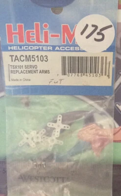 Heli-Max TACM5103 TSX101 Servo Arms OriginalNewInPackage 🇺🇸 USA Shipped - Image 1 of 2