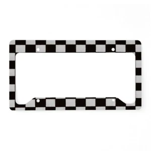 CafePress Classic Checkerboard License Plate Holder License Frame (1257160355) - Picture 1 of 2