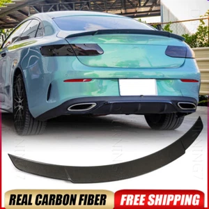 REAL CARBON Rear Trunk Spoiler Wing Lip For Mercedes-Benz C238 E400 E53  17UP - Picture 1 of 16