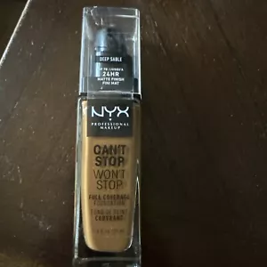 Fondotinta NYX Professional Can't Stop Won't Stop F/Copertura DEEP SABLE CSWSF18. - Foto 1 di 2
