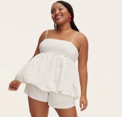 Camiseta sin mangas Kate Spade New York a lunares de lino muñeca bebé nueva con etiquetas talla pequeña Foto 1 de 3