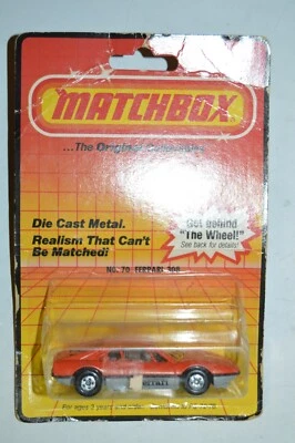 Vintage Matchbox #70 Ferrari 308 GTB naranja diecast coche escala 1:55 Foto 1 de 4