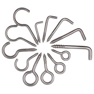 Schraubhaken Hakenschraube Ringschraube L-Haken Öse Schraube Edelstahl rostfrei - Bild 1 von 9