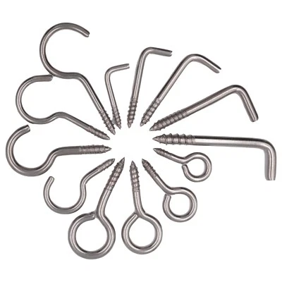 Schraubhaken Hakenschraube Ringschraube L-Haken Öse Schraube Edelstahl rostfrei