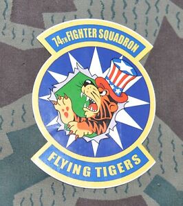 US Air Force 74th Fighter Squadron Flying Tigers Sticker Decal