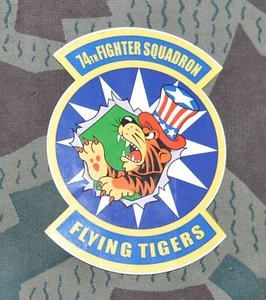 US Air Force 74th Fighter Squadron Flying Tigers Sticker Decal - Picture 1 of 2