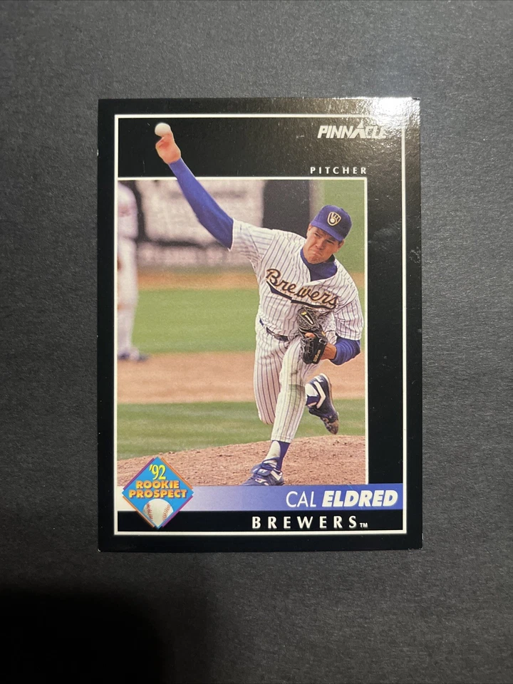 1992 Pinnacle Cal Eldred RC Rookie #249 Milwaukee Brewers  - Image 1 of 1
