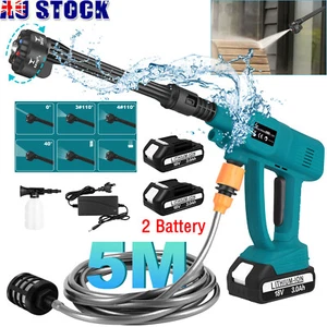 Portable Cordless High Pressure Spray Water Gun Car Cleane +2 Battery For Makita - Picture 1 of 14
