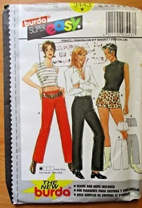 BURDA SEWING PATTERN NO. 3443 LADIES PANTS & SHORTS SIZE 6,8,10,12,14,16,18 - Picture 1 of 3