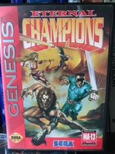 Eternal Champions (Sega Genesis, 1993) Case & Cart, Authentic, no booklet