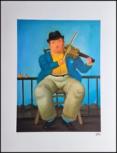 FERNANDO BOTERO * A Violinist * 65 x 50 cm * Lithografie * limitiert # 73/300 - Bild 1 von 8