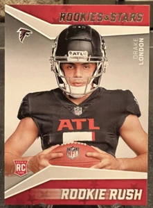 2022 Panini Rookies & Stars Drake London Rookie Rush Insert Color Match - Picture 1 of 2