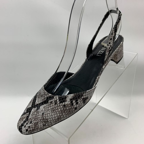 VANS Van Eli decolte stampa serpente grigio multi elastico cinturino slingback tacco a blocco taglia 8 5