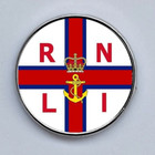 Royal National Lifeboat Institution RNLI domed  lapel pin badge 25mm