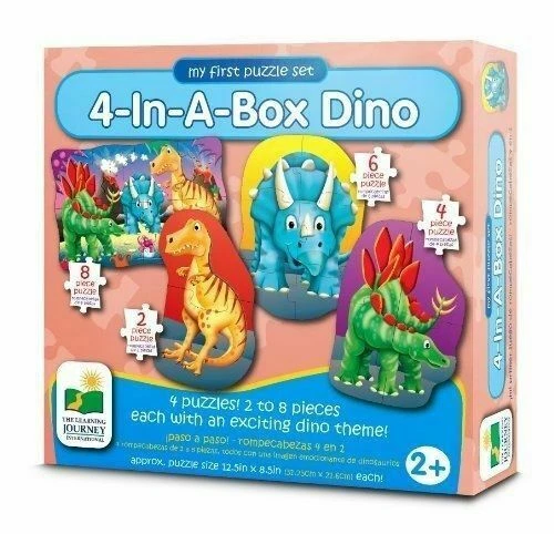 The Learning Journey My First Puzzle Sets 4-in-a-box Puzzles - Dino 629277